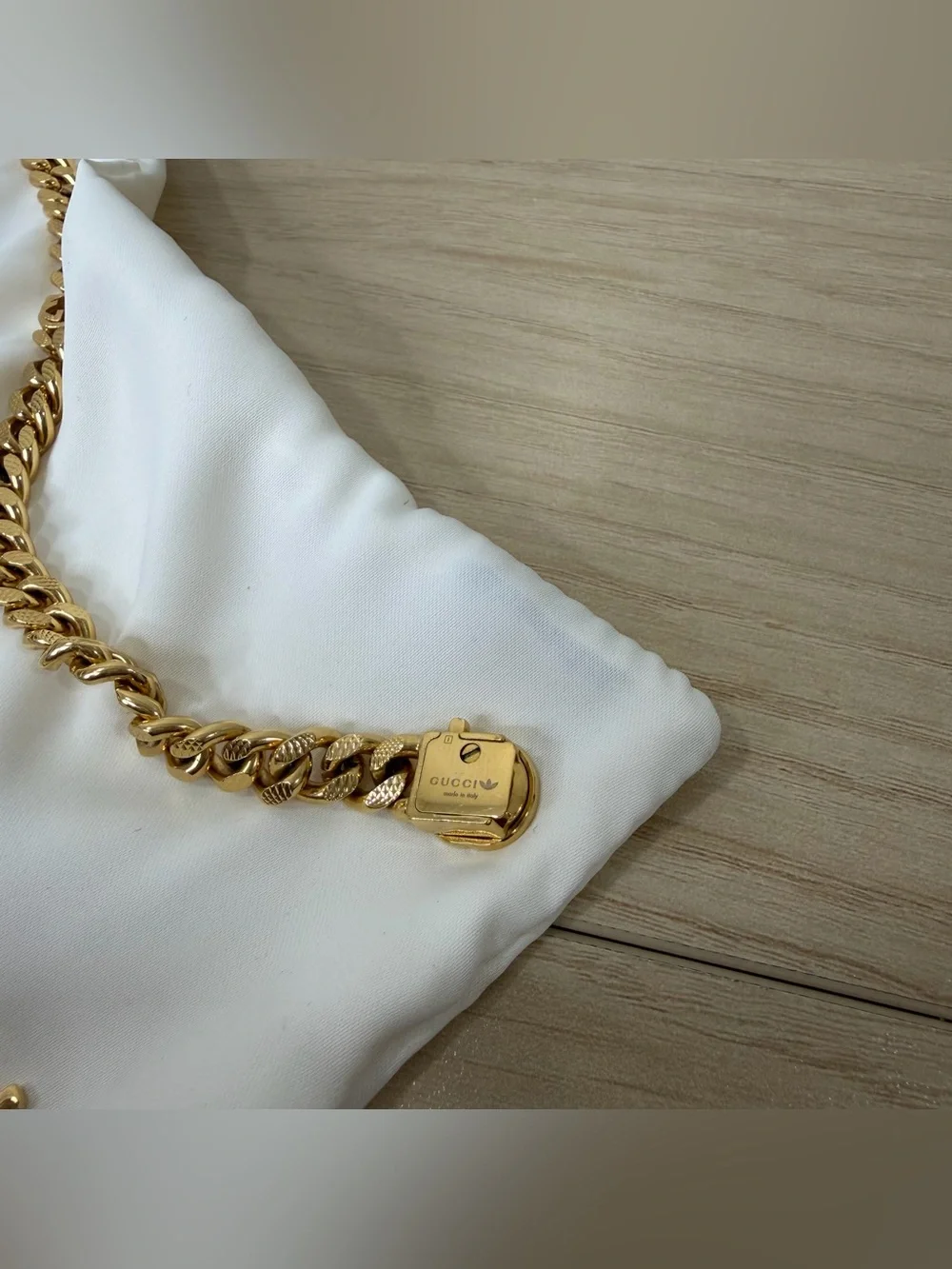 Gucci Gold Cuban Link Chain Necklace